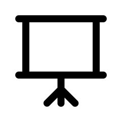 Canvas Print - projector screen line icon