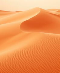 Wall Mural - A large sand dune with a person walking on it. Generative AI.