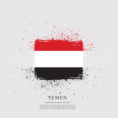 Poster - Flag of Yemen vector graphic