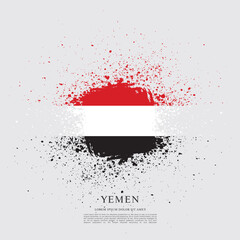 Poster - Flag of Yemen vector graphic