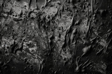 Close-up of a Rough, Black Textured Surface