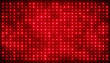 © marog-pixcells - Illustation of an abstract glowing red LED wall with bright light bulbs - abstract background.