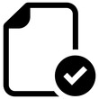 accepted file icon, simple vector design