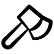 axe icon, simple vector design