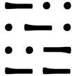 braille icon, simple vector design