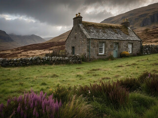 old house in the mountains