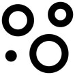 bubble chart icon, simple vector design