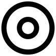 circles icon, simple vector design