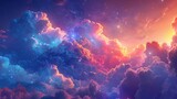 Fototapeta Most - Stunning digital art of the most beautiful cloud in the universe