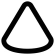 cone icon, simple vector design