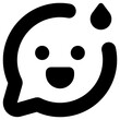 confused emoji icon, simple vector design