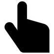 gesture icon, simple vector design