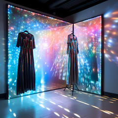 Poster - Holographic fashion fitting room. 