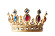 Elegant crown isolated on transparent background