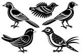 Fototapeta Dinusie - different-birds-icon-vector-illustration