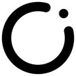 knob icon, simple vector design