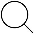 magnifying glass icon, simple vector design