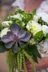 Poster - Bridal bouquet with a succulent