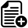 new document icon, simple vector design