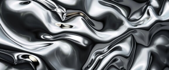 Wall Mural - Silver metal texture background design