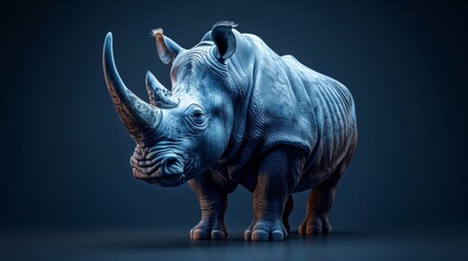 Wall Mural - Animated rhinos