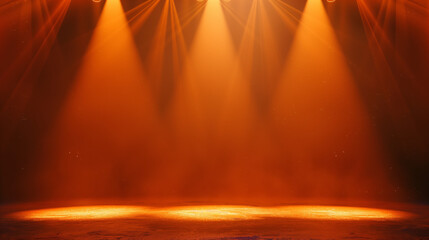 Wall Mural - orange, blue, yellow, green, white, grey, rainbow, colour stage background wallpaper with spotlight 