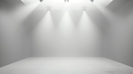 Wall Mural - orange, blue, yellow, green, white, grey, rainbow, colour stage background wallpaper with spotlight 
