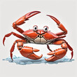 Crab Alaska Cartoon Design Very Delicious
