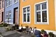 Façade de maison dans le Nordnes à Bergen