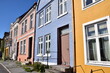 Façade de maison dans le Nordnes à Bergen