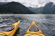 Nos kayaks sur l'Esefjorden