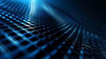 a diagonal matrix background in blue colors on pure black background