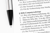Fototapeta  - Computersabotage Strafgesetzbuch