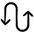 swap icon, simple vector design