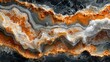 A unique luxurious mixture of minerals and gold, a rare marble texture with iridescent shades of earthy colors. 