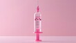rendered syringe designed with a friendly face and a gentle squeeze