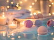 Bath bombs and scented candles