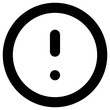 warning sign icon, simple vector design