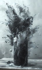 Wall Mural - Smoke explosion can of aerosol