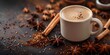 Aromatic Chai Blend Spicing Up Cozy Moments with Masala of Flavors on Rustic Background