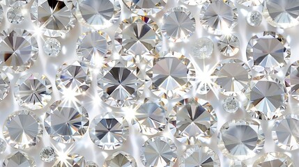 stunning close-up shot revealing the intricate details of a diamond-patterned background, enhanced b