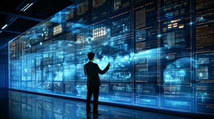 Canvas Print - analyze the concepts of digital transformation and its effects on it infrastructure