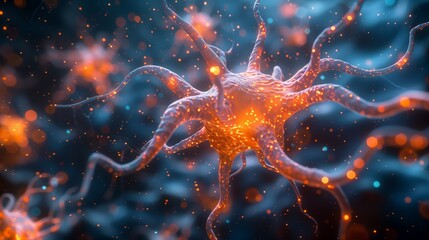 Poster - Glowing Neural Network: A Visualization of Brain Cell Activity