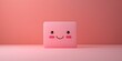 Friendly Loyalty Card Character Unlocking Rewards on Isolated Pink Background
