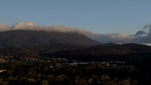 Hypnotic Cloud Hyperlapse: Majestic Kunanyi AKA Mt Wellington In Hobart At Sunrise