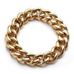 a gold chain around a circle