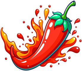 Wall Mural - hot chili pepper