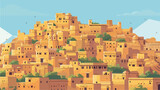 Fototapeta Londyn - India Rajasthan  Jaisalmer  Vector illustration f
