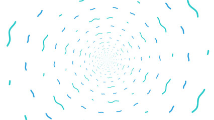 Abstract white background with a blue and green circle pattern with blue lines in the middle, white splashes background