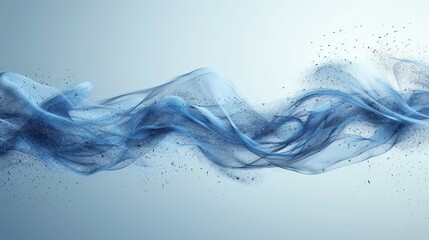 Leinwandbilder - Fresh air flowing on a light background. Arrows represent movement of clean air. Modern illustration of swirling air.